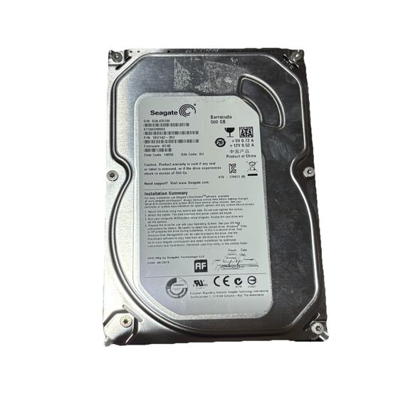 Seagate Barracuda 500 GB Hard Disk Drive (HDD). parts only - Picture 1 of 2